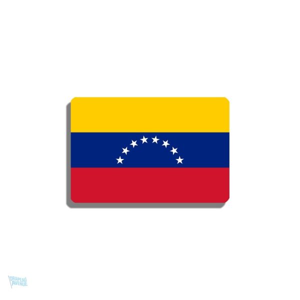 Broche drapeau Venezuela en métal coloré