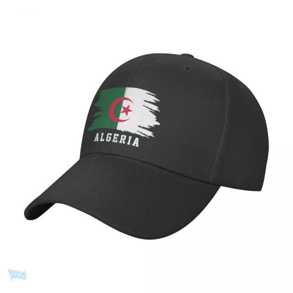 Casquette drapeau de l'Algérie, accessoire de soutien