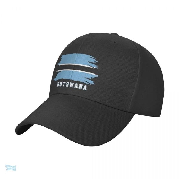 Casquette avec drapeau du Botswana