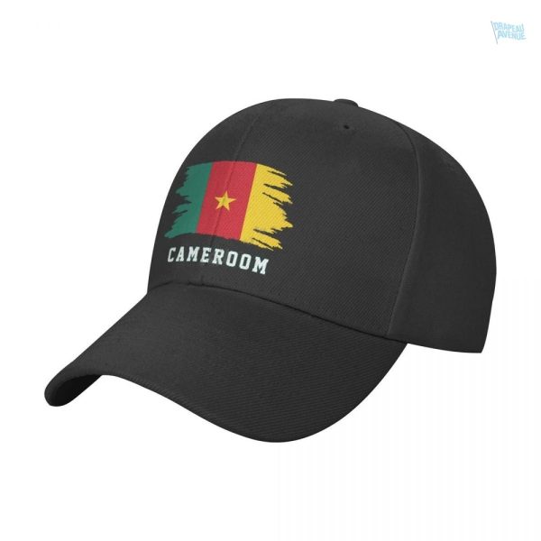 Casquette avec le drapeau du Cameroun, style unique et coloré