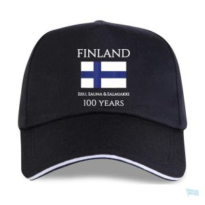 Casquette avec drapeau de la Finlande