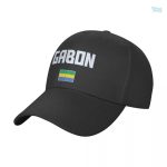 Casquette avec drapeau du Gabon