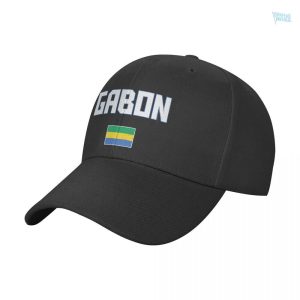 Casquette avec drapeau du Gabon