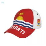 Casquette drapeau Kiribati intégral en tissu coloré