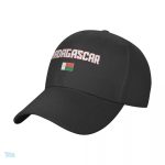 Casquette avec drapeau de Madagascar, style décontracté