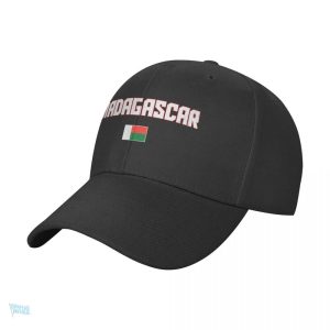Casquette avec drapeau de Madagascar, style décontracté