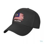 Casquette drapeau Malaisie avec motifs nationaux colorés