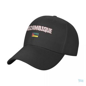 Casquette drapeau Mozambique avec motif coloré distinctif