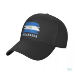 Casquette drapeau Nicaragua en tissu léger et confortable
