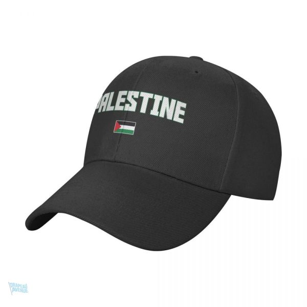 Casquette avec drapeau de la Palestine
