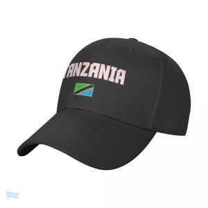 Casquette drapeau Tanzanie avec motifs colorés