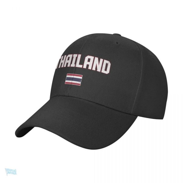 Casquette drapeau Thaïlande en tissu coloré