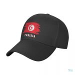 Casquette drapeau Tunisie en tissu léger et confortable