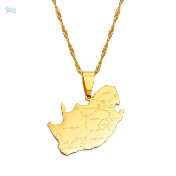 Collier Afrique du Sud en or élégant et stylé