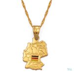Collier carte Allemagne en design élégant et minimaliste
