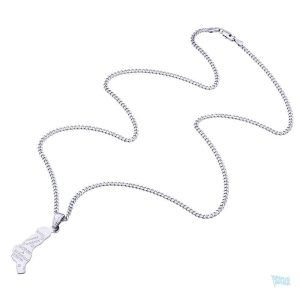 Accessoire élégant inspiré des Comores en couleur argent