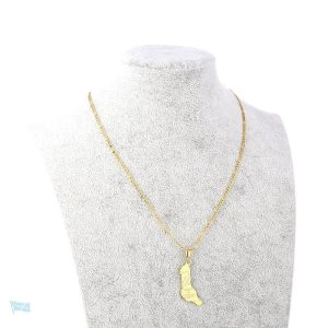Collier doré illustrant le drapeau des Comores