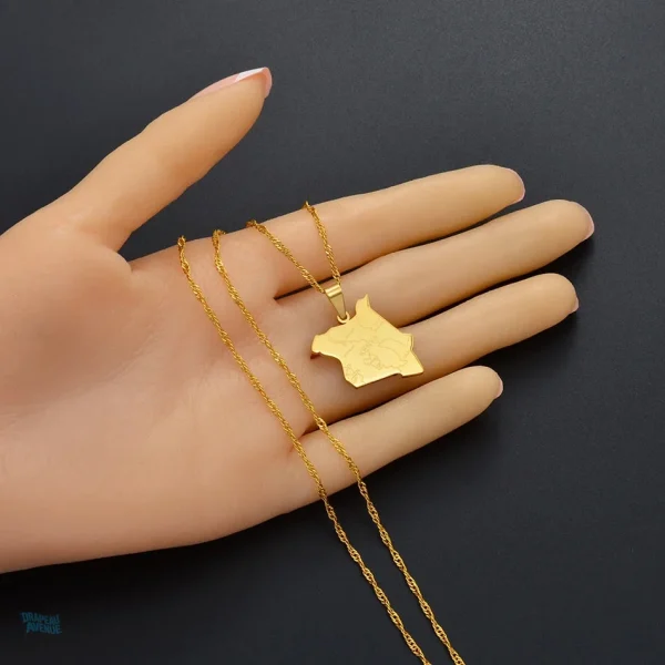 Accessoire drapeau Kenya, collier au design unique et raffiné