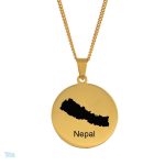 Collier carte du Népal
