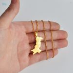 Accessoire tendance en forme de carte du Pakistan