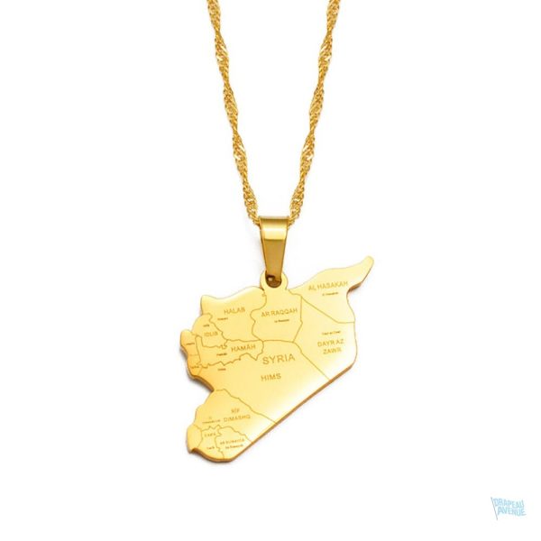 Collier Syrie en or, design élégant et symbolique