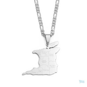 Collier argent drapeau Trinité-et-Tobago