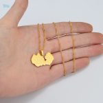 Bijou en or avec motif de la Zambie, parfait pour les passionnés