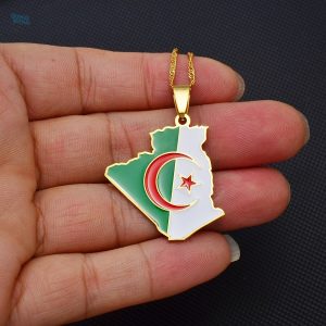 Bijou inspiré du drapeau Algérie, symbole patriotique