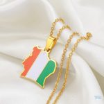 Collier aux couleurs ivoiriennes, parfait pour les fans du pays