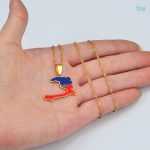 Bijou représentant le drapeau Haïti, parfait pour les passionnés