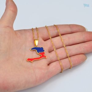 Bijou représentant le drapeau Haïti, parfait pour les passionnés