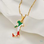 Bijou or inspiré du drapeau de l'Italie