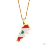 Collier drapeau Liban, symbole national en bijou
