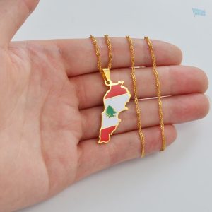 Bijou représentant le drapeau libanais, élégant et significatif