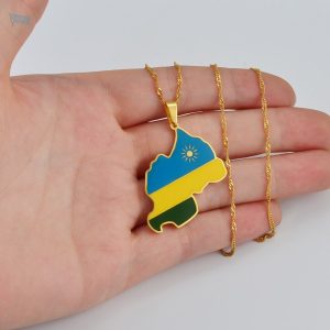 Accessoire représentant le drapeau rwandais, idéal pour les fans
