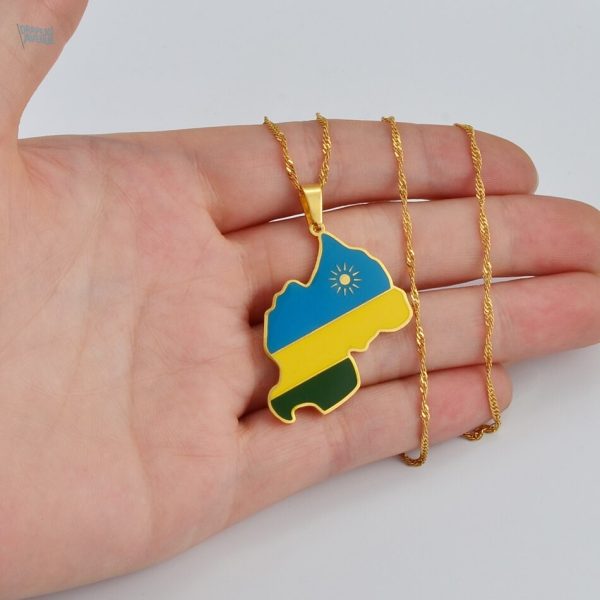 Accessoire représentant le drapeau rwandais, idéal pour les fans