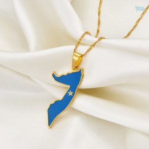 Bijou représentant le drapeau de la Somalie en or