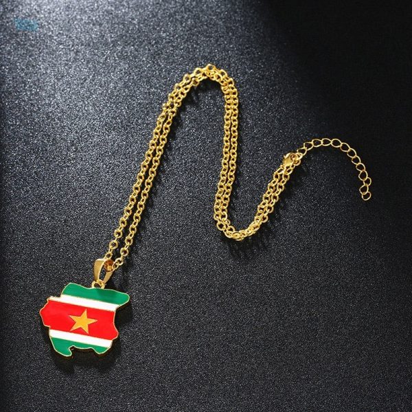 Accessoire représentant le drapeau du Suriname en mode tendance