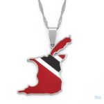 Collier argent drapeau Trinité-et-Tobago