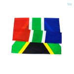 Drapeau d'Afrique du Sud, couleurs vives et symboliques