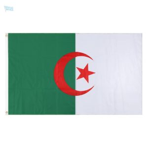 Drapeau Algérie en polyester 100% pour décoration ou événements