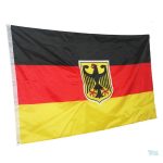 Drapeau allemand orné d'un aigle national