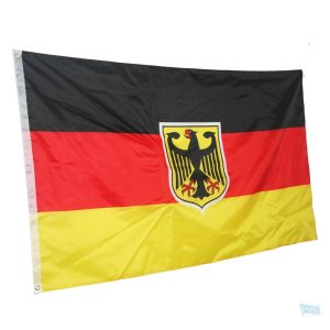 Drapeau allemand orné d'un aigle national