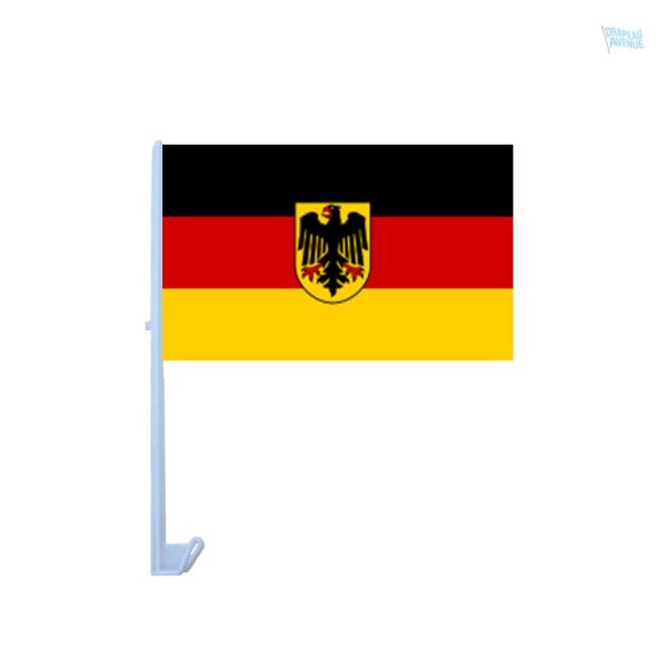 Drapeau Allemagne avec blason pour décoration de voiture