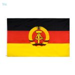 Drapeau de l'Allemagne de l'Est en textile coloré