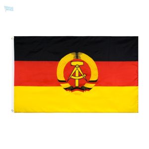 Drapeau de l'Allemagne de l'Est en textile coloré