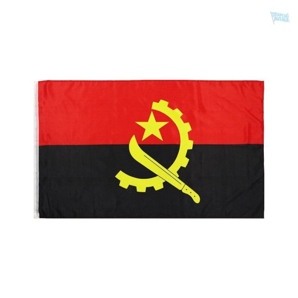 Drapeau Angola fourreau, symbole national pour affichage extérieur