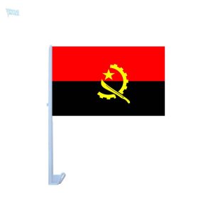 Drapeau Angola pour voiture, design coloré et symbolique