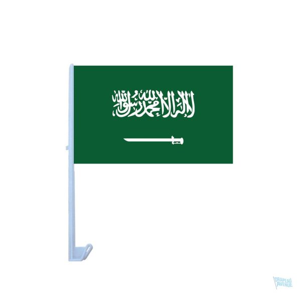 Drapeau Arabie Saoudite pour voiture en tissu résistant