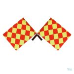 Drapeau de touche, essentiel pour arbitres durant les matchs